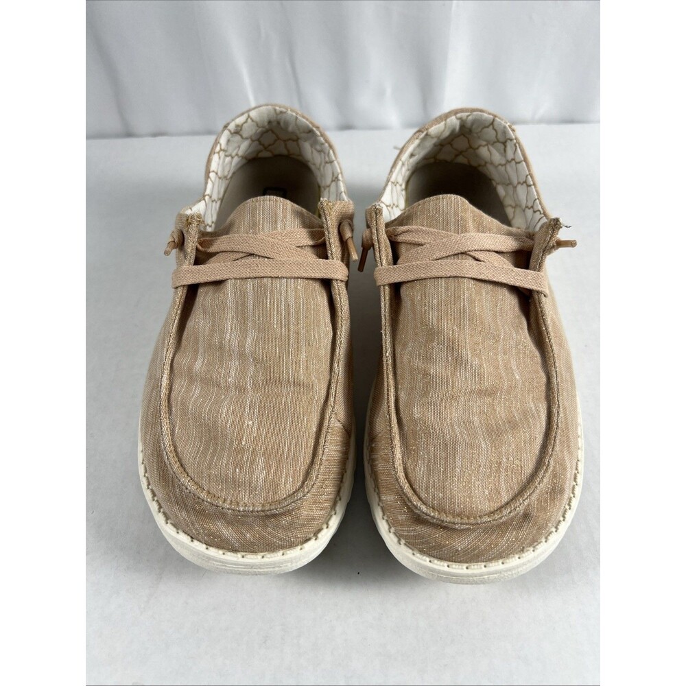 Hey Dude Wendy Sparkling Rose Gold slip-on shoes, Women’s Size 8